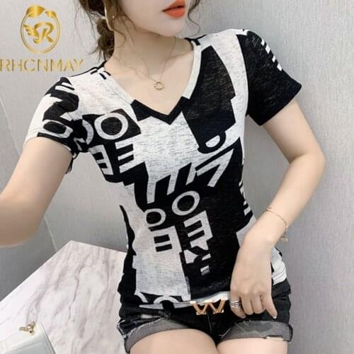 RHCNMAY Women's T-shirts With Print