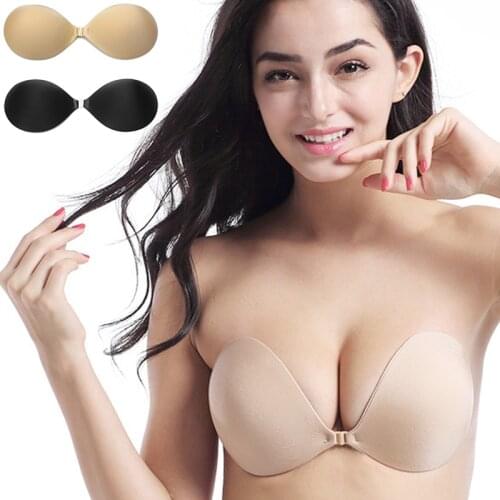 Sexy Strapless Bra Lingerie Femme Breast Lift Tape Sticky Bras For Women Self Adhesive Silicone Bralette Invisible Push Up Bra