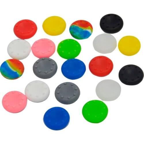 Bevigac 20pcs Silicone Controller Thumb Stick Grips Cap For Sony Play Station Dualshock PS 4 3 PS3 PS4 Xbox 360 One Game Case