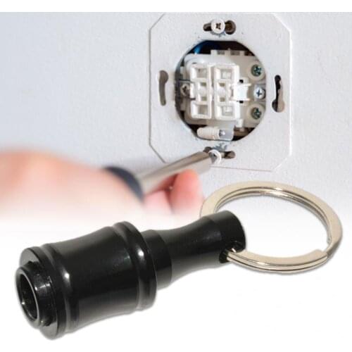 1/4 inch Aluminum Alloy Colorful Screwdriver Bit Extension Rod Adapter Keychain Screw Adapter Release Keychain Extension Rod