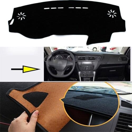 Interior Dashboard Carpet Photophobism Protective Pad Mat For Citroen C3-XR 2015-2016