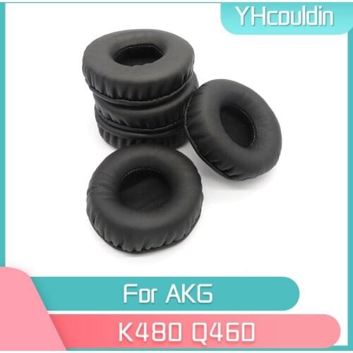 YHcouldin Earpads For AKG K480 Q460 Headphone Accessaries Replacement Wrinkled Leather