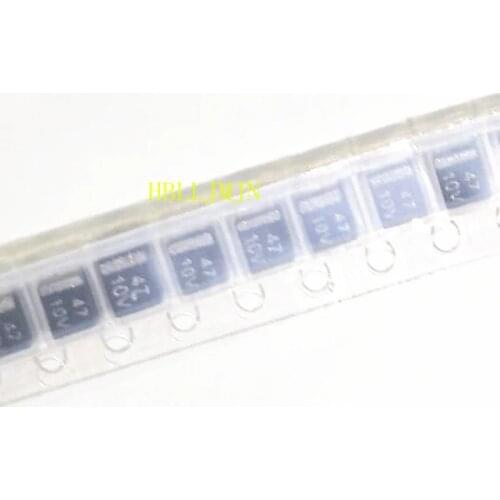 100PCS 10V 47UF B type 3528 47 10V SMD tantalum capacitor