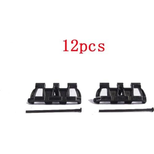 12Pcs Metal Track Section Spare Parts for Henglong 3848 3849 3868 Germany 3 Type L Model Tank Fitting