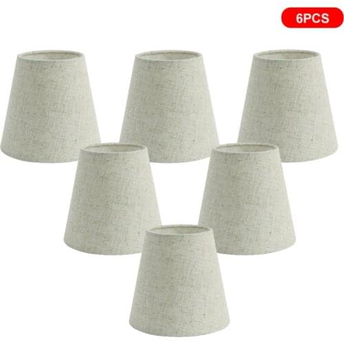 3/6 Pieces Of Fabric Lampshade For Table Lamp Floor Lamp Wall Lamp Modern Craft Shading Cloth Wall Hanging Bedside Lampshade