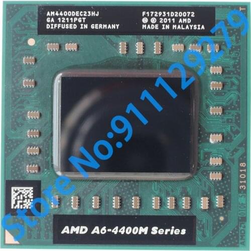 A6-Series A6-4400M A6 4400M AM4400 2.7 GHz Dual-Core Dual-Thread CPU Processor AM4400DEC23HJ Socket FS1