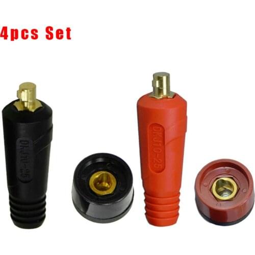 DKJ10-25 TIG Welding Cable Panel Connector Quick Fitting Female Male Cable Socket Plug Adaptor Welding Machine Accessories