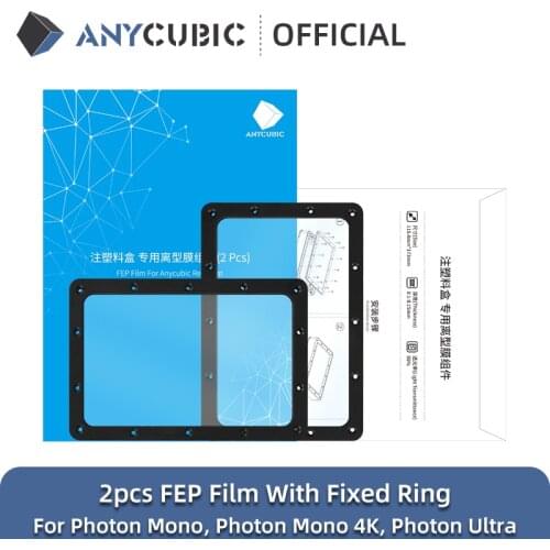 ANYCUBIC Photon Mono 2pcs FEP Film With Fixed Ring Resin LCD 3D printer 3D Printing Accessorise