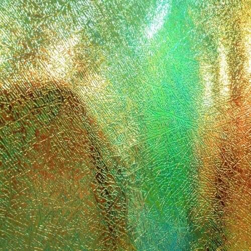 Shinny Holographic Laser Crinkled Pattern Genuine Cowhide Leather Piece for handbags,Free Shipping