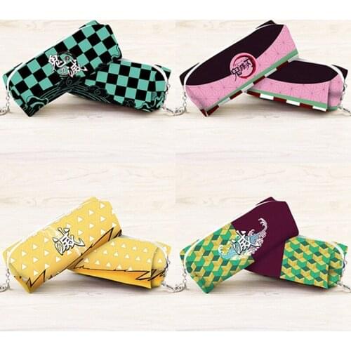 Anime Demon Slayer: Kimetsu no Yaiba Pencil Case Large Capacity Pencil Bag Student Stationery Storage Bag