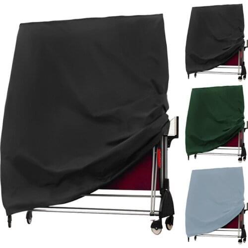 Outdoor Table Tennis Ping Pong Table Cover 165x70x185cm Waterproof Dustproof Oxford Cloth Cover Wearable Ping Pong Accessories