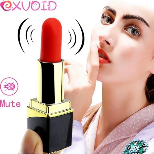 EXVOID Secret Lipstick Vibrator Nipple Massage Clitoris Stimulator Bullet Vibrating Magic Wand Adult Sex Toys for Women 10 Speed