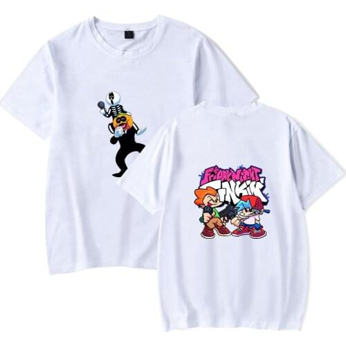 Game Friday Night Funkin T-shirt Mens Oversized Tshirts Summer Women Tee Tops Boys Anime T Shirts Streetwear New Trend Clothing