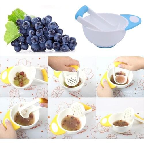 Baby Foods Grinder Feeding Food Bowl Safety Processor Kid Dish Feeder Feeding Bowl Kids Grinding Set Food Mills Tools Tableware
