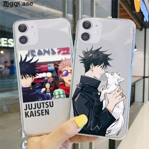 Jujutsu Kaisen Satoru Gojo Anime Phone Case Transparent Soft For iphone 11 12 Mini X XS XR Pro Max 5S SE 6 6S 7 8 Plus Cover