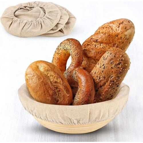 Fermented Bread Rattan Basket Cloth 10in/25cm Bread Yeasted Bread Dough Proofing Rattan Basket Bakeware