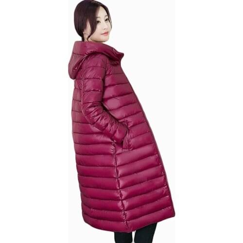 2019 WINTER WOMEN JACKET MID-LENGTH WARM SLIM PARKA THIN 4XL HOODED COTTON FILLER OVERCOAT JAQUETA FEMININA INVERNO ZL892