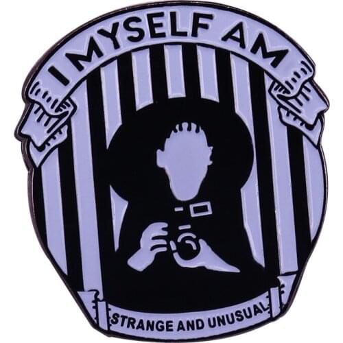 My whole life is a dark room Brooch I myself am strange and unusual Enamel Pin Jewelry