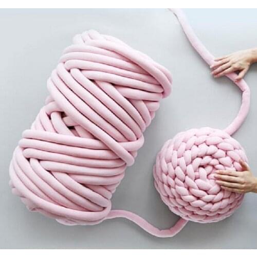 Mylb 1000g/Ball Super Thick Natural Wool Chunky Yarn DIY Bulky Arm Roving Knit Blanket Hand Knitting Spin Yarn DIY Blanket 60m