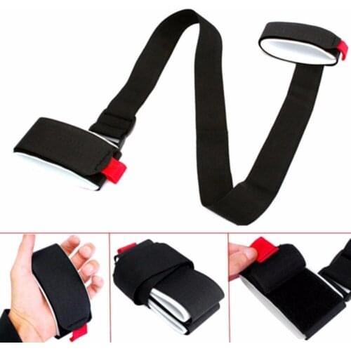 2Pc Nylon Skiing Bags Adjustable Skiing Pole Shoulder Hand Carrier Lash Handle Straps Porter Hook Loop Protecting For Ski board