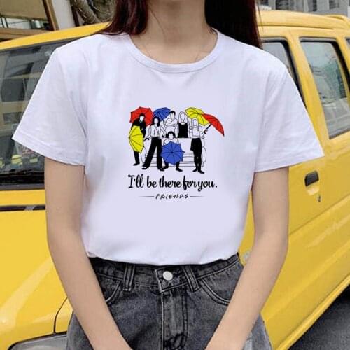 New Friend Tv Show Print T Shirt Women Short Sleeve O Neck Loose Tshirt Ladies Summer Fashion Tee Shirt Tops Clothes
