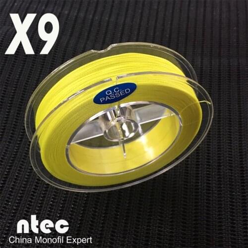 Braided fishing line 500m 9 Strands Japan PE Multifilament Fishing Line Yellow Color