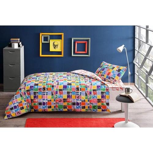 SERESSTORE Crown Square Single Duvet Cover has Set the a 100% cotton breathable texture