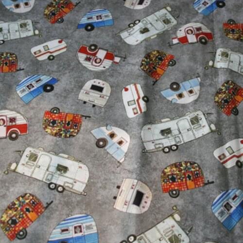 Half Yard Cotton Fabric With Cartoon Car Print Handmade DIY Patchwork Garment Dress Children Cloth 100% Cotton T1309