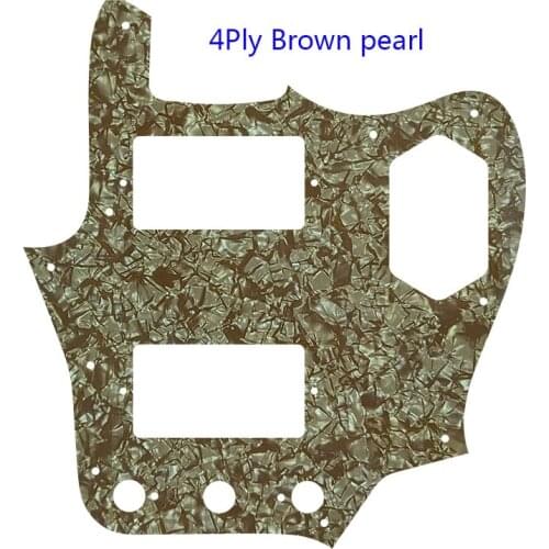 Pleroo Custom Guitar Parts Scratch Plate - For MIJ Jaguar Guitar Pickguard With Paf Humbucker Scratch Plate