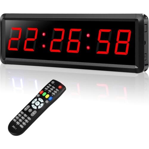 Programmable Remote control LED crossfit timer Interval Timer garage timer sports training clock Crossfit gym timer