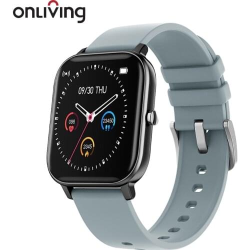 ONLIVING GTS1.68inch 2021 Smart Watch Men Full Touch Fitness Tracker Blood Pressure Smart Clock Women Smartwatch For Android IOS