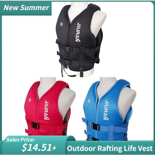 Outdoor rafting Neoprene life Vest jacket for children and adult swimming snorkeling wear fishing suit Professional drifting
