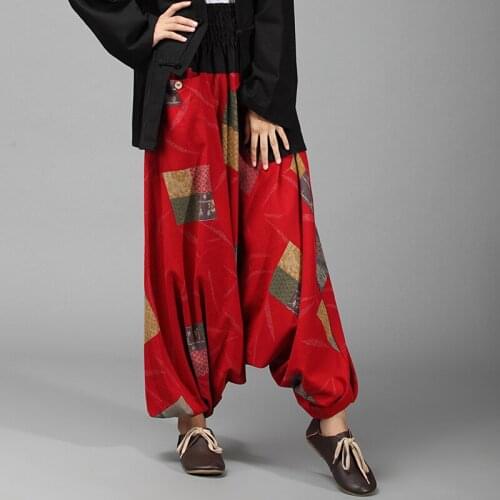 Spring Women Yoga Pant Linen Loose Wide Leg Harem Bloomer Sweatpant Running Jogging Workout Leisure Exercise Trousers Sportswear