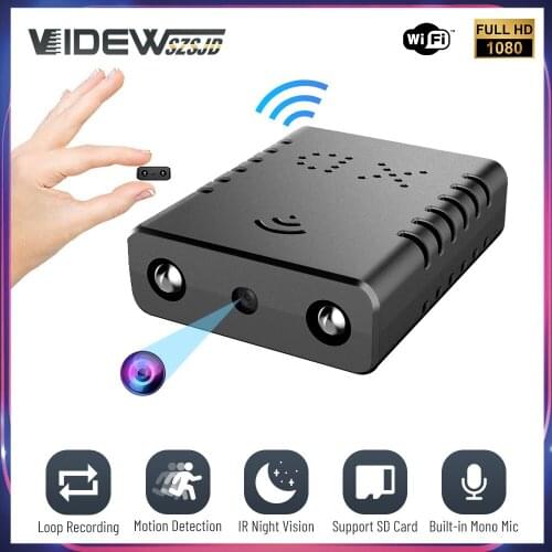 Mini Camcorder 1080P Camera With Wireless WIFI, Micro Camera With Night Vision for Video Recorder Home Security Baby Monitor