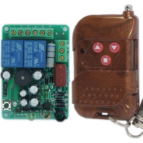 Remote control switch 220V Two way remote control electric lighting Motor reversing electric hoist and other wireless