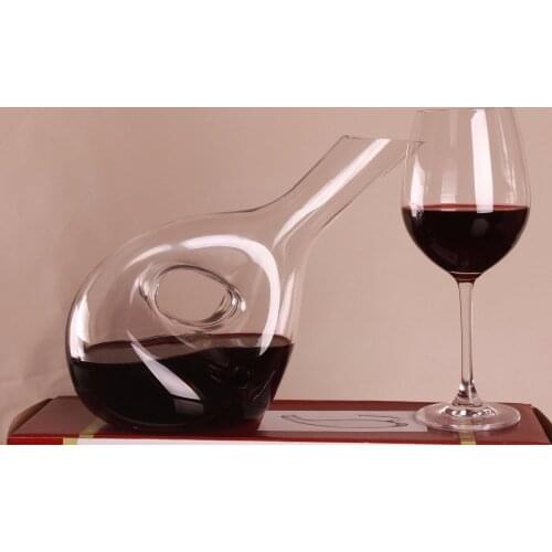 1PC Crystal Red Wine Pourer Glass Decanter Brandy Decant Set Jug Bar Champagne Water Bottle Drinking Glass JS 1104