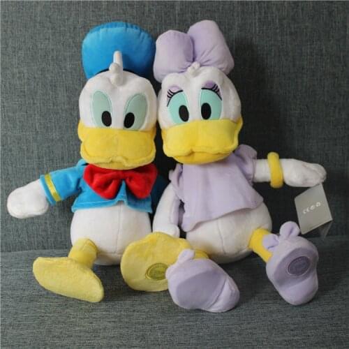 1piece 50cm=19.6inch Original Donald Duck And Daisy duck Stuffed animals plush Toys High quality Pelucia Doonald Duck Plush Toys