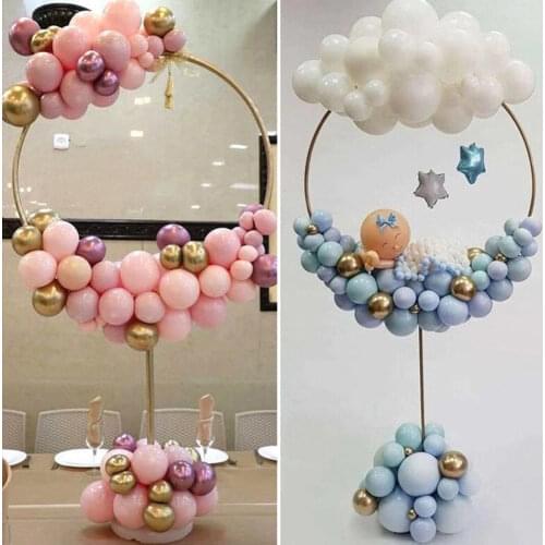 1PC Balloon Arch Balloons Ring Stand for Baby Shower Wedding Decoration Balloons Round Hoop holder birthday party baloon ballon
