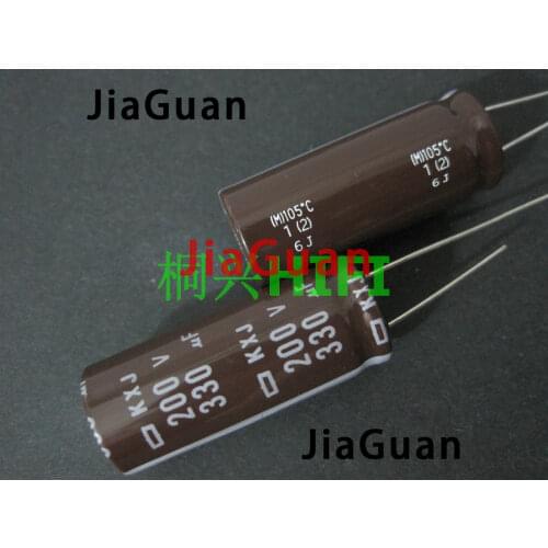 10pcs NEW NIPPON KXJ 200v330uf 16x40MM NCC electrolytic Capacitor 330UF 200V CHEMI-CON 330uf/200v kxj
