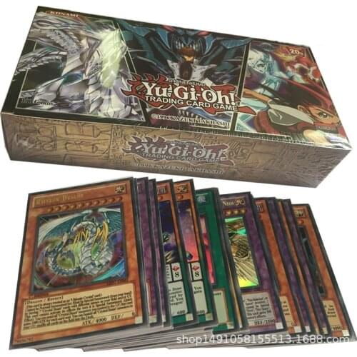 100Pcs card /box Original English Yu Gi Oh Trading Card Game TCG Game Cards Table Toys For Family Children Christmas Gift