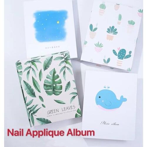 100 Slots 3D Nail Sticker Water Decal Collecting Albums Storage Holder Nail Art Display Showing Book Container Tools