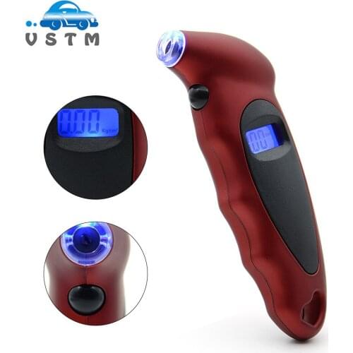 2019 Tire pressure gauge 0-150 PSI Backlight High-precision digital tire pressure monitoring car tire pressure gauge