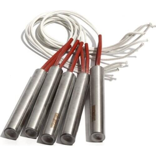 5PCS 18mm Diameter 80~95mm 304SUS Cylindrical Heating Tube 110/220/380V Single Head Heater 450/460/480/500/520W Electric Mold