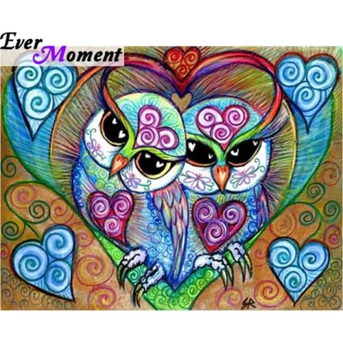 5D DIY Diamond Painting Owl Children Diamond Embroidery Owl Animal Cartoon Diamond Mosaic Picture Wall Painting Gift ASF703