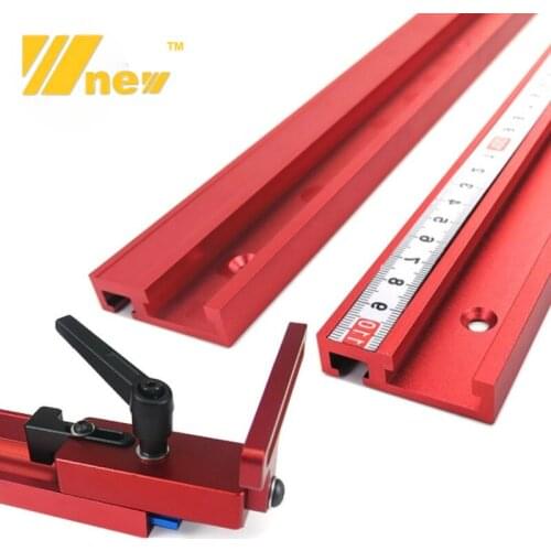 Woodworking Tools 45 T-slot Rail Groove Bevel Rail Clamp Bevel Bar Woodworking Chute DIY Accessories for Table Milling Machines