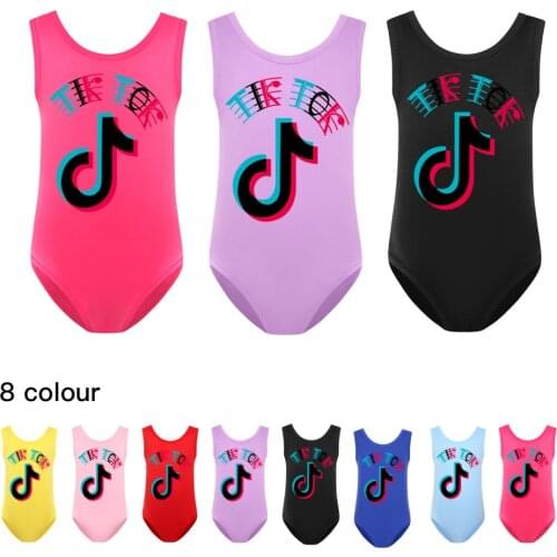 TIK TOK Childrens Swimwear Toddler Kid Baby Girl Print Bikini One-Piece Swimsuit Beachwear Swimming Suit For Children