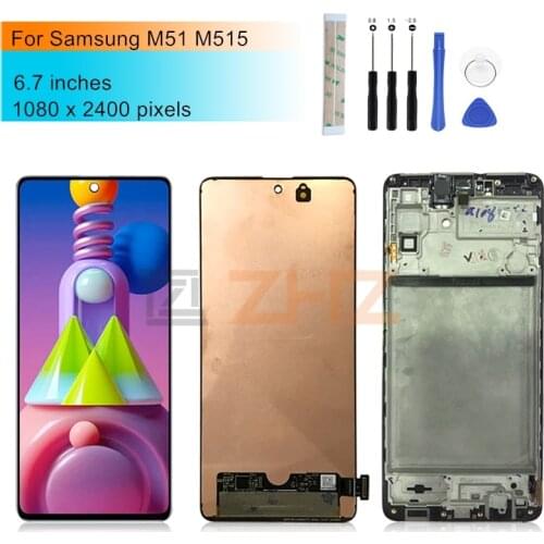For Samsung Galaxy M51LCD Display Digitizer Touch Screen Assembly For Samsung M515 2020 M515F SM-M515F/DSN LCD Replacement Parts