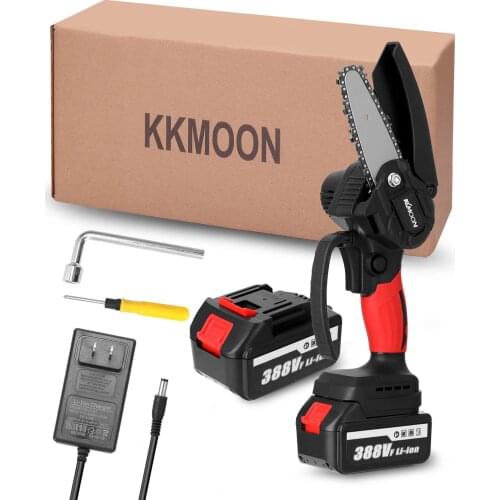 21V 4inch Electric Pruning-Saw 88VF Small Wood Spliting Chainsaw Brush Motor One-handed Woodworking Tool for Garden Orchard