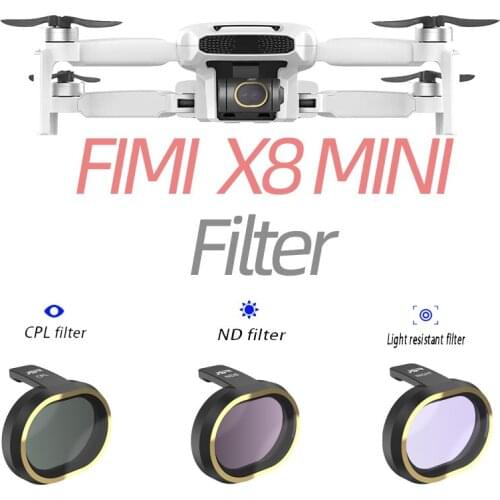 Drone Len Filters UV CPL ND 4 8 16 32 Camera Filter for FIMI X8 MIN Accessories Neutral Filter with Cover