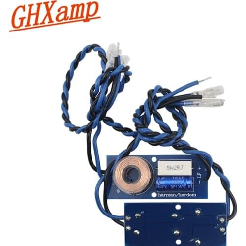 GHXAMP 2 Way Crossover Midrange Bass Speakers With Cable For 5- 6.5 inch 2-8ohm Mid Woofer Speaker Frequency divider 2PCS